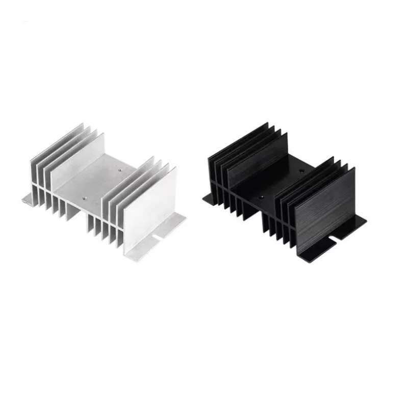 W-70 Aluminum Radiator W Shape Heat Sink Base for DA AA DD VA VD LA 1pcs single phase solid state relay SSR 10A 15A 20A 25A 40A