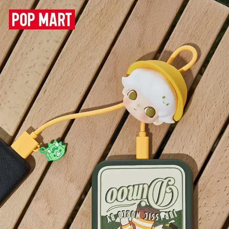 POP MART DIMOO Jurassic Dinosaur Series Data Cable Blind Box Toys Original Guess Bag Doll Cute Ornaments Gifts