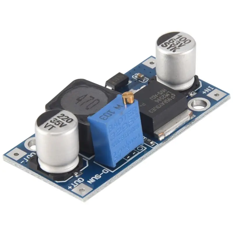 ABRU-48V Adjustable Step-Down Regulator Module, DC-DC, LM2596HV Input, 4.5-60V Power Module