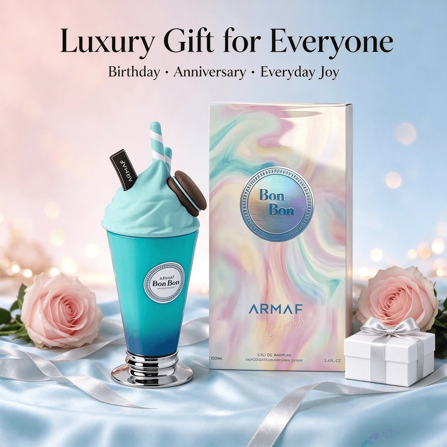 Armaf Bon Bon EDP 100ml Sweet Fruity Vanilla Gourmand Scent Long Lasting Unisex Perfume Spray Cute Dessert Fragrance Gift for Men Women view 3