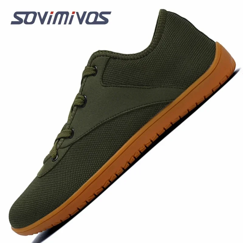 Tênis unissex minimalistas com os pés descalços, sola zero, movimento natural em forma de pé, sapatos de caminhada, casual, unissex