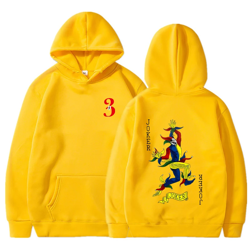 أليس في بوردرلاند 3 هوديس الرجال موضة مهرج مطبوعة بلوزات المرأة عادية Harajuku الشارع الشهير هودي البلوفرات سوداديراس