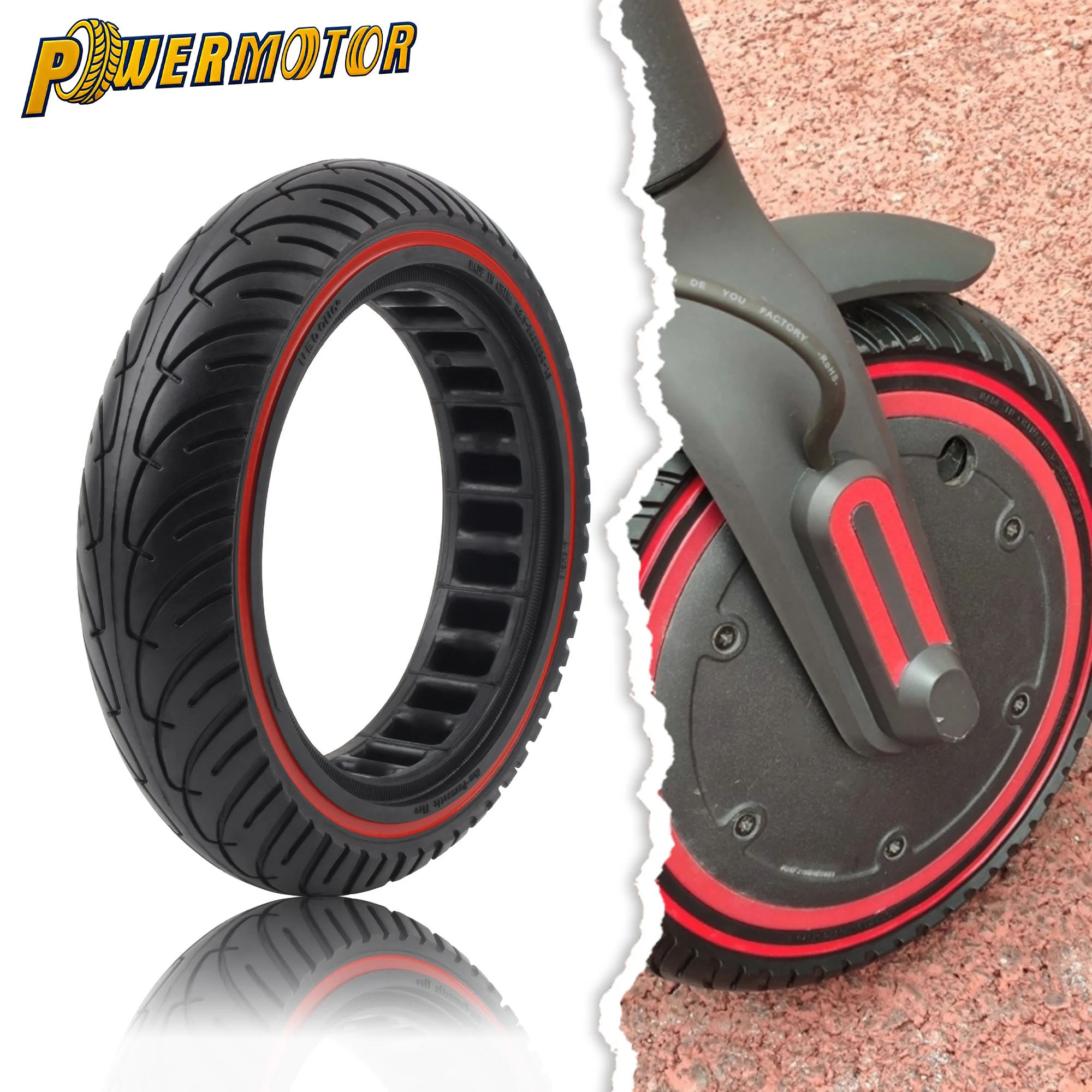 

Electric Scooter Solid Tires For Xiaomi m365 Mijia M365 E-Scooter 8.5" X 2" 10" X 2" 10" X 2.5" Outer Inner Tire Replacement