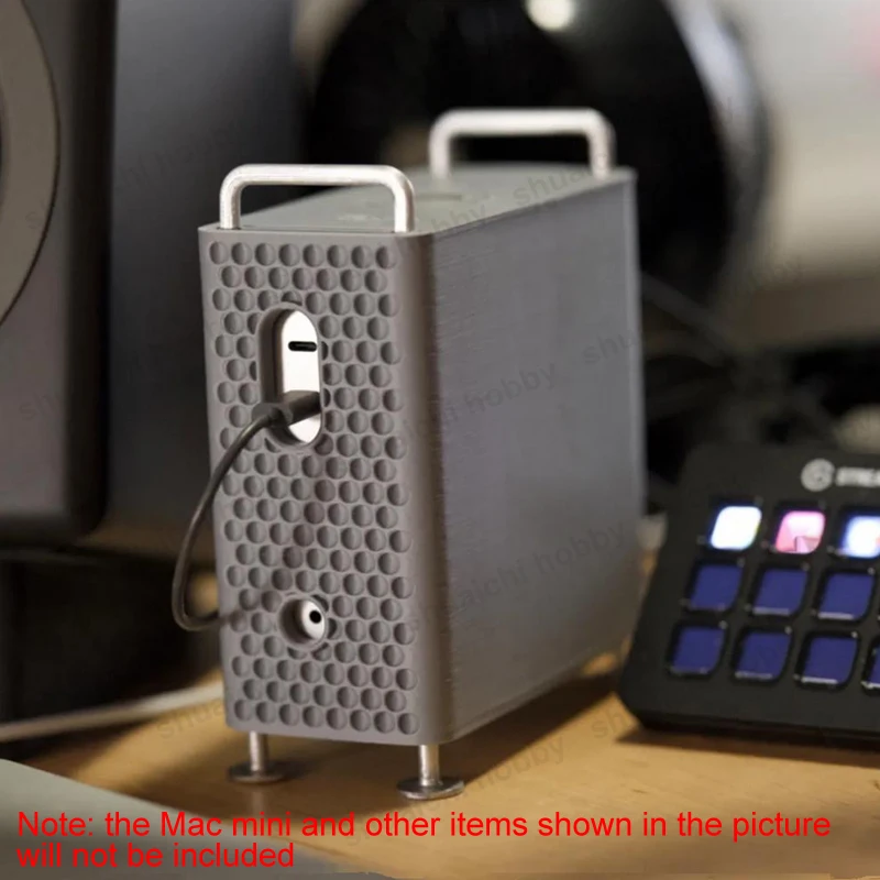 1PCS Miniature Computer Case Protective Shell Pro Style 3D Printed Desktop Chassis Stand DIY Modification Parts for M4 Mac Mini