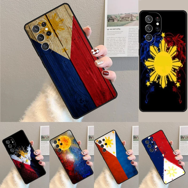 Philippines Flag Silicone Phone Case For Samsung Galaxy note 10 pro S26 S25 S24 S23 S22 S21 Plus S25Ultra Capa Cover