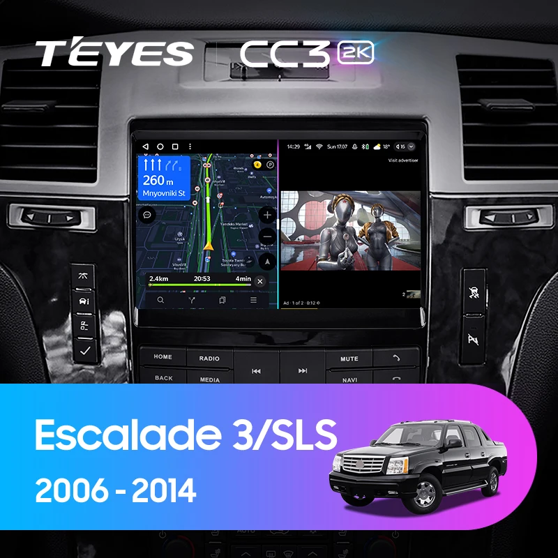 TEYES CC3 2K For Cadillac Escalade 3 GMT900 2006 - 2014 SLS 2007 - 2012 Car Radio Multimedia Video Player Navigation stereo GPS Android 10 No 2din 2 din dvd