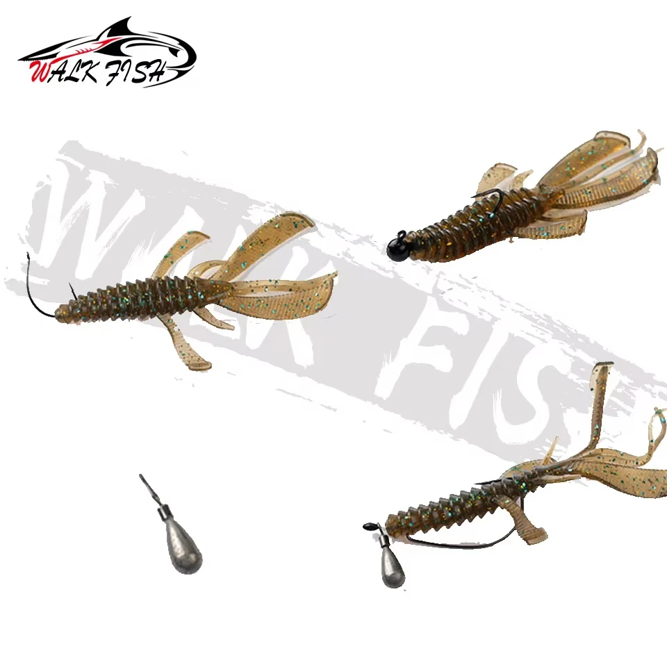 Walk Fish Crazy Flapper Señuelos blandos TPR para lubina - imagen 5