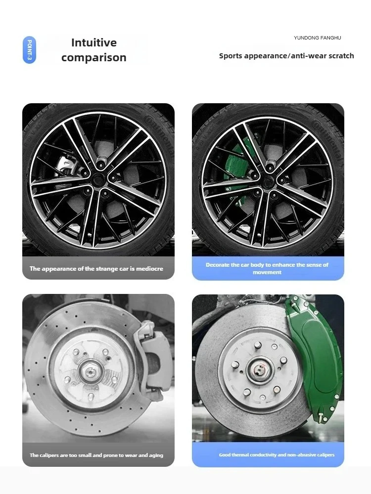 For Changan Deepal S07 L07 2022-2025 Car Brake Caliper Cover Anti Scratch Wear-resistant Aluminum Alloy Brake Caliper Protector