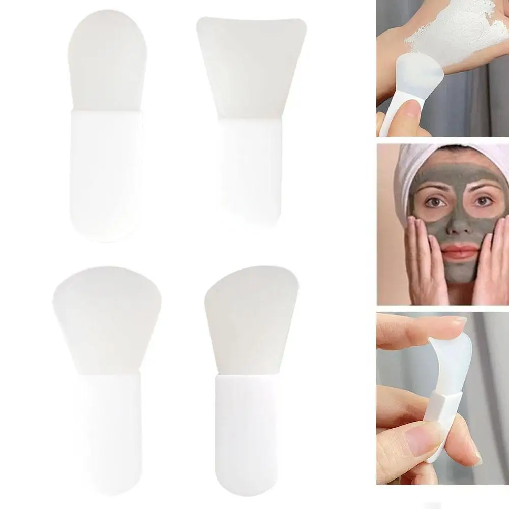 Siliconen Gezichtsmasker Borstel Zacht Gezicht Huidverzorging Draagbare Diy Crème Modder Borstels Gereedschap Gezicht Make-Up Herbruikbaar Masker Menging D6b0