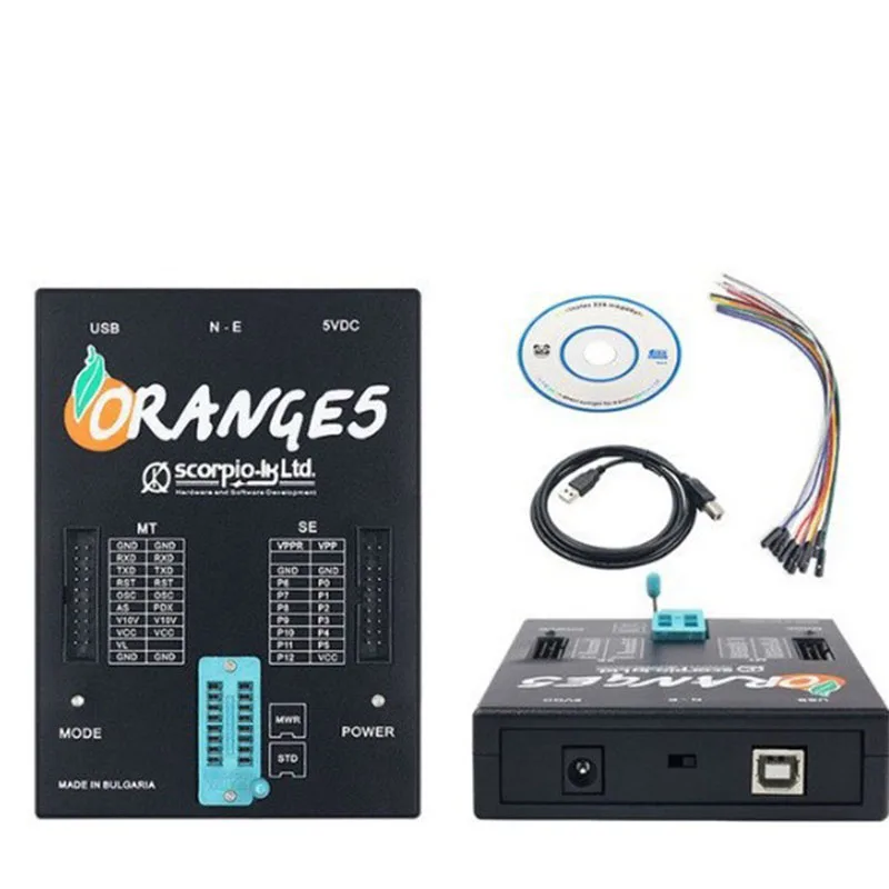 Latest Orange5 ECU Programmer V1.35 Software OEM Orange5 Programming Tool Full Set Adapter Enhanced Function with 24 Adapters