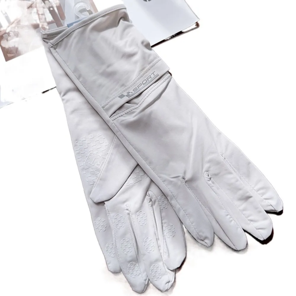 

Ice Silk Women Sunscreen Gloves Anti-UV Non Slip Sun Protection Riding Gloves Breathable Touch Screen Summer Driving Mittens