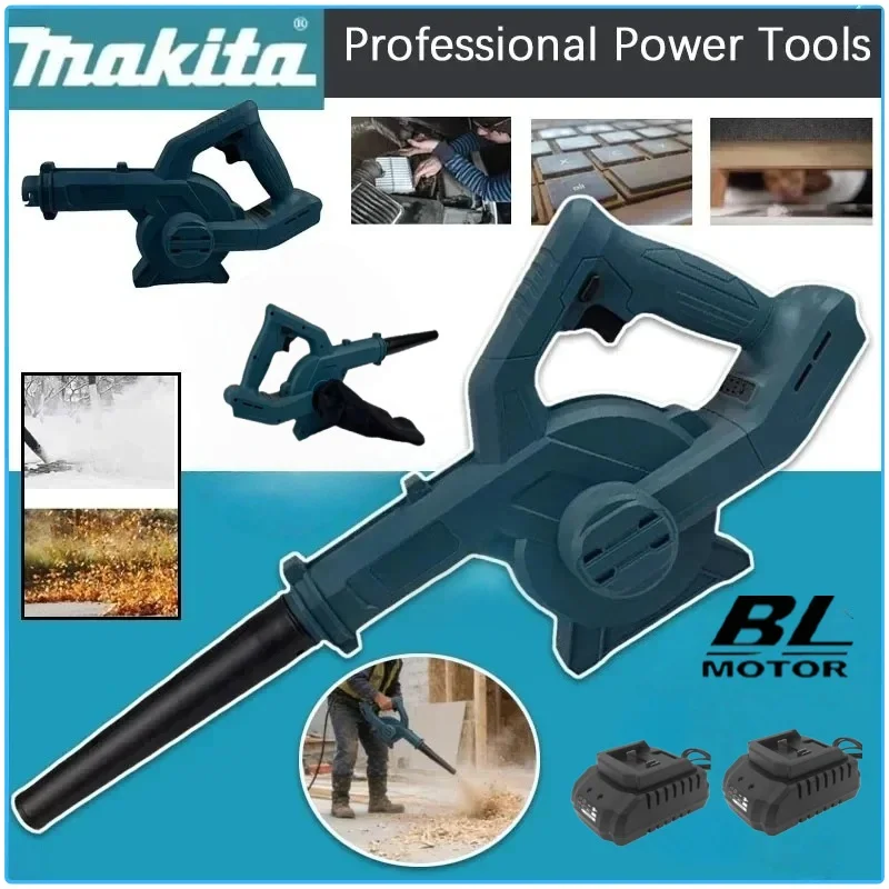 

Makita 18V Adjustable Cordless Leaf Blower Electric Air Blower for Computer Dust Cleaning, Snow Blowing Garden Use