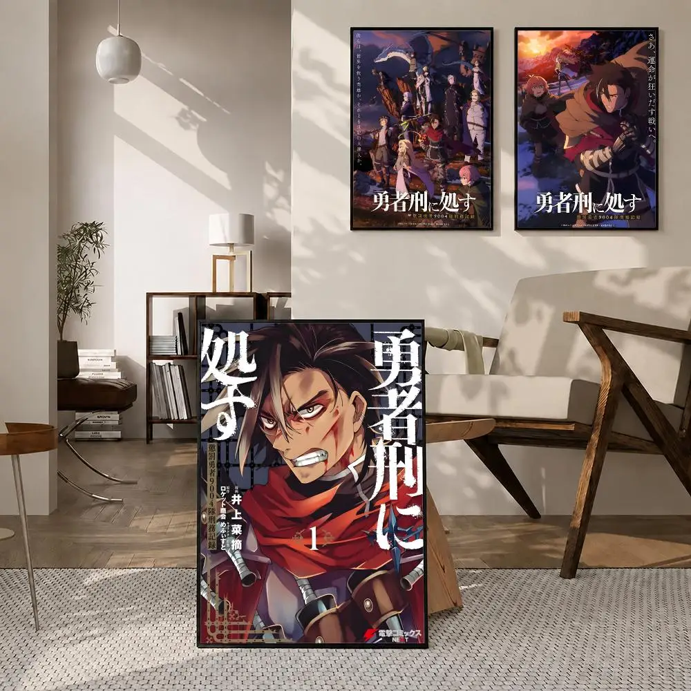 Anime Sentenced to Be a Hero Poster High-definition poster stickers, suitable for bedroom, living room, home decoration