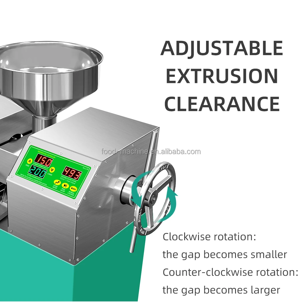 التجارية التلقائي التحكم في درجة الحرارة الساخنة والباردة الفول السوداني السمسم بذور اللفت آلة ضغط زيت جوز الهند #3