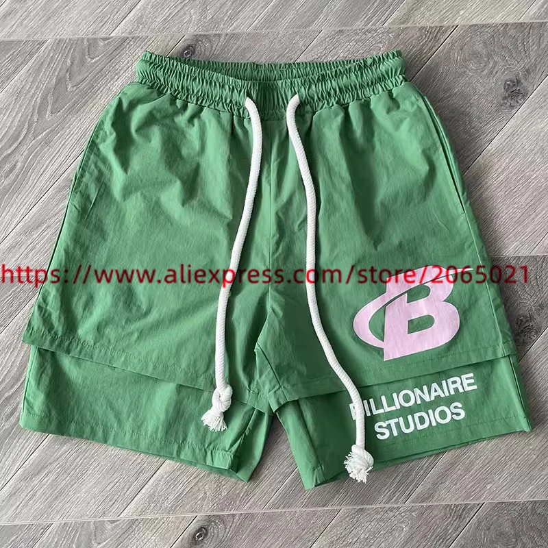 2024ss Blutosatire Shorts Men Women 1:1 Best Quality Jogger Drawstring Breeches