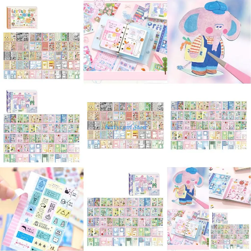 

C7AB Scrapbooking Sticker Journal Sticker for Water Bottle Notebook Planner Luggage