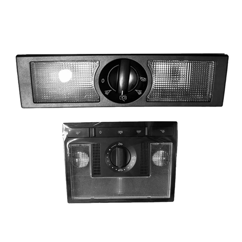 

AEF3-2Pcs Front&Rear Roof Reading Light 6Q0947291A 6Q0947613A For VW Polo 9N Touran 02-10 Seat Leon Altea Dome Light Lamp