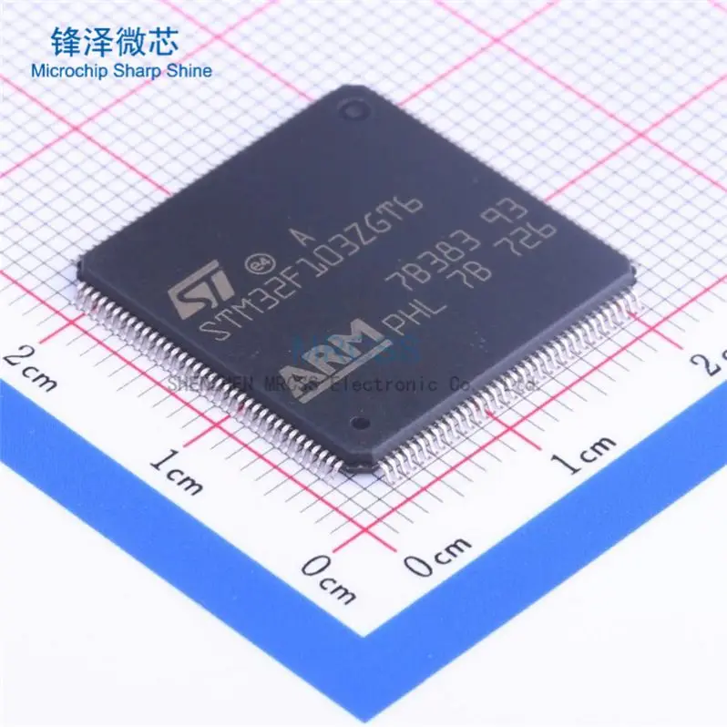 MCU 32-bit STM32F ARM Cortex M3 RISC 1024KB Flash 2.5V/3.3V 144-Pin LQFP Tray - Trays STM32F103ZGT6