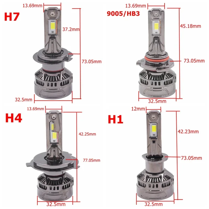 140W H7 LED Headlight Bulbs 14000LM H1 H8 H4 H7 H11 hb3 hb4 9005 9012 Car LED fog Lights H7 12V-24V X5P Car Bulbs