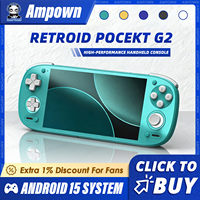 Retroid Pocket G2 Handheld Game Console 5.5'' AMOLED Screen Snapdragon G2 Android 15 DP TV Output 27W Fast Charging Air Cooling