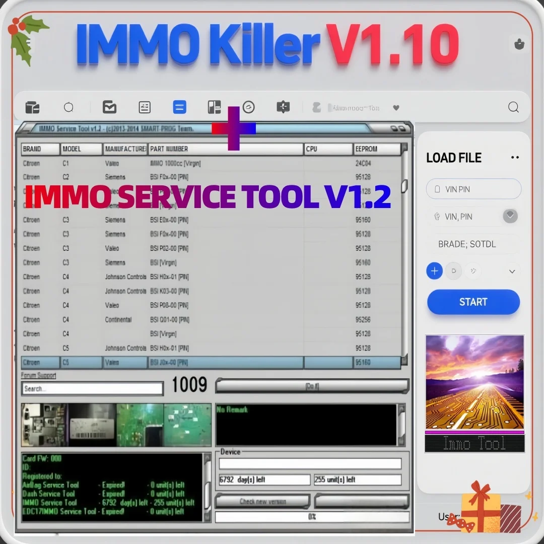 

Лидер продаж 2025 года ImmoKiller V1.10, новое программное обеспечение IMMO Off v1.1, программатор ECU IMMO SERVICE TOOL V1.2, программное обеспечение Immo Off 2 в 1