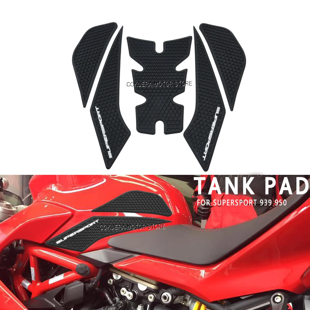 Motorcycle Accessories Modification Fish Bone Anti Slip Tank Pad Sticker For Ducati SUPERSPORTS 939 950