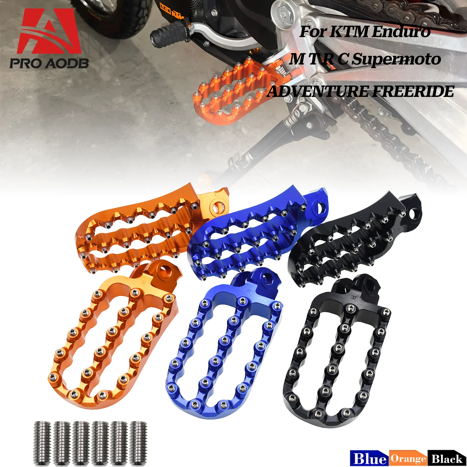 Motorcycle CNC Foot Rest Pegs Footrest Footpeg For KTM 690 790 890 950 990 1050 1090 1190 1290 Adventure Supermoto S T SMC R