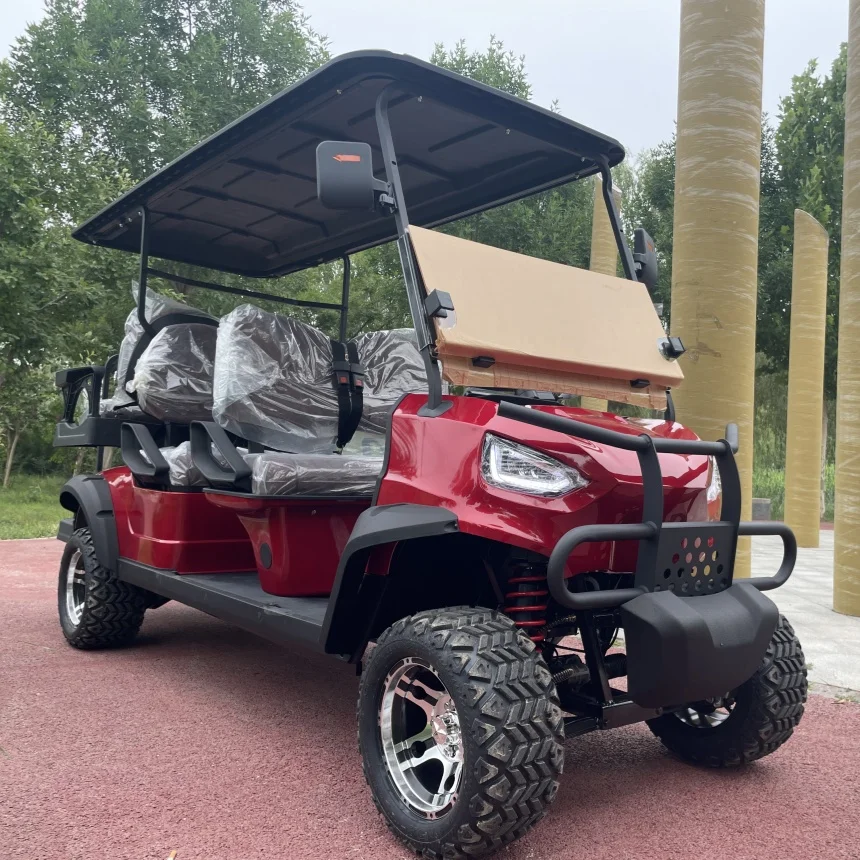 Golf Cart Scenic Sightseeing Car Hot Sale Customized 72V Lithium Battery AC Motor New Energy Electric Golf Cart Electric Cars