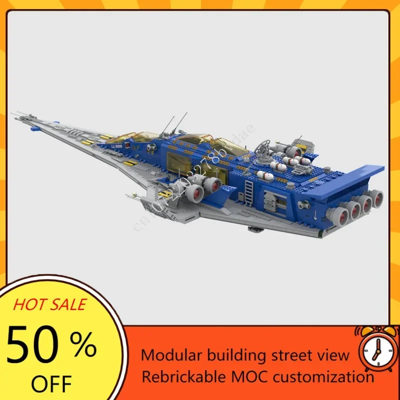 4109PCS NCS Discovery Space War Military MOC SpaceShip Battle Custom Puzzles Architecture DIY Education Assembly Model Kids Gift