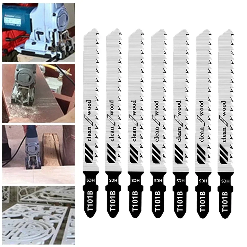 5PCS Saw Blades T101B Down Cutting Laminates Veneers HCS Fit Power Tools For Dremel Multitool Serra Circular Serra Tico