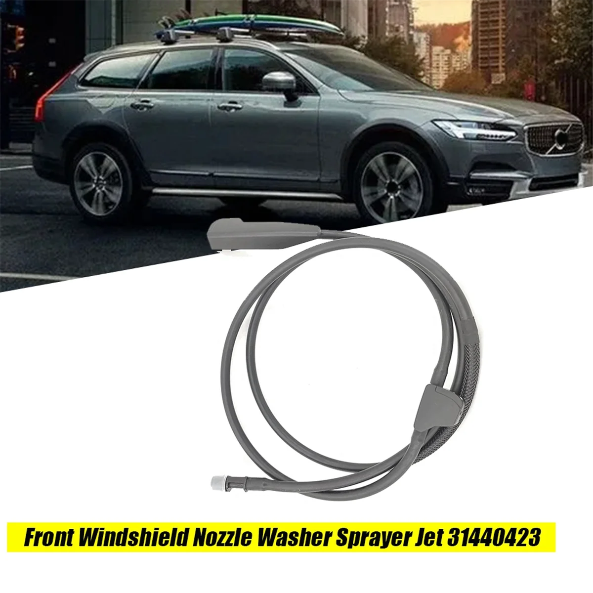 Front Windshield Nozzle Washer Sprayer Jet 31440423 for Volvo S90 V90 2017-2020 Windscreen Washer Nozzle Without Heater