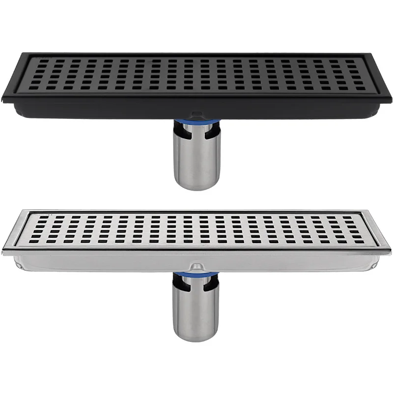 

Rectangle grid 304 stainless steel deodorant core anti-blocking cover floor drain, suitable for bathroom, shower room, outdoor u
