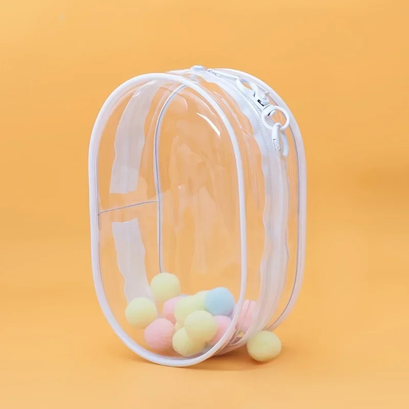 

1pc Character Plastic Headphone Charging Organizer Portable Mini Cable Charger Storage Bag For Bag Hanging