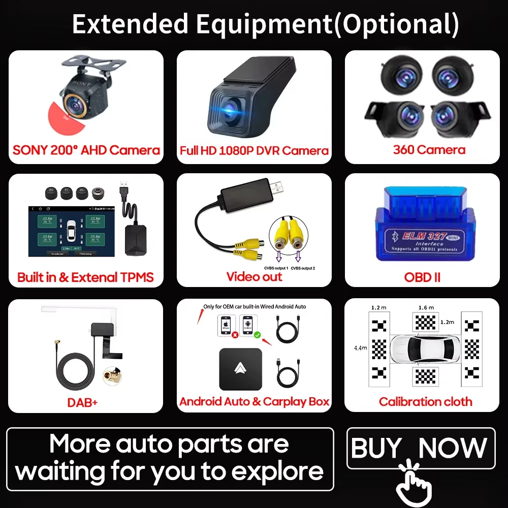 

Для DAB+, DVR, TPMS, CarPlay, OBD, 360-градусных камер, автомагнитол, DVD-плееров, систем мониторинга