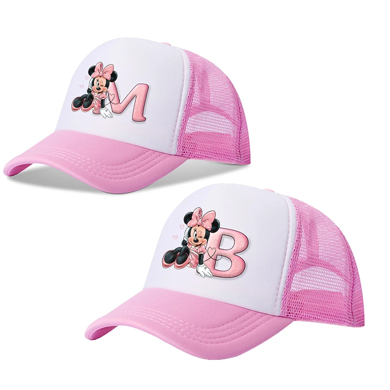 TureMouse-Casquette de Baseball pour femmes et enfants, chapeau de dessin animé Minnie Mouse, chapeau respirant pour garçon et fille, chapeau NetCap