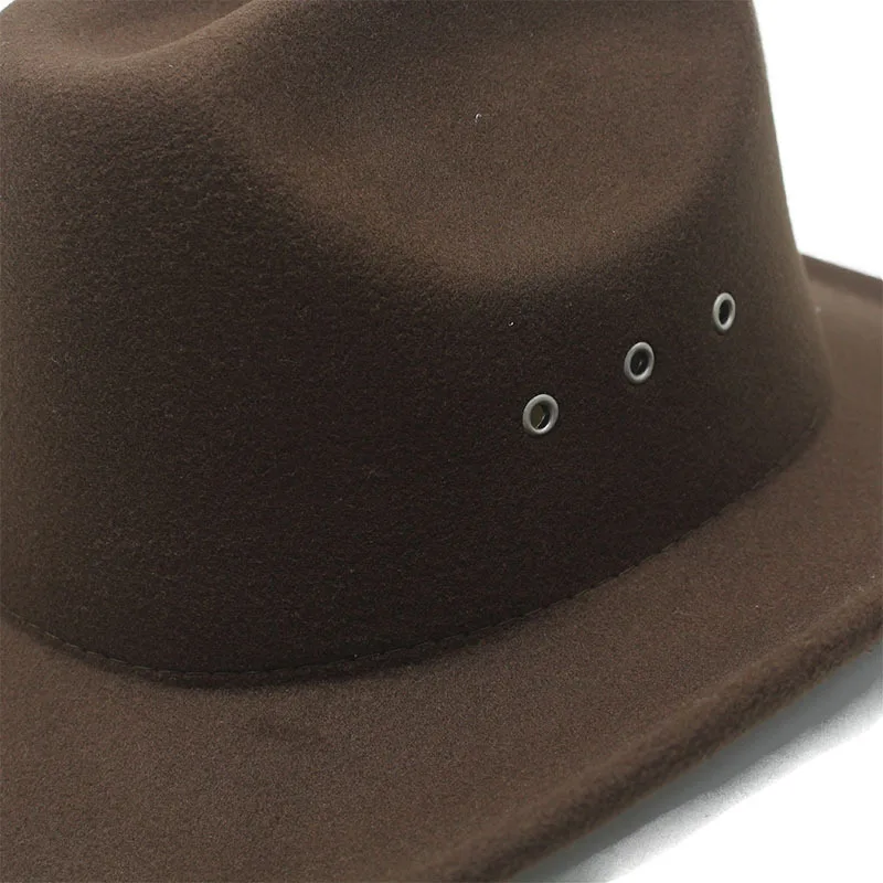Vintage grenzüberschreitender Western-Cowboyhut Big-Edge Gentleman Cowgirl Jazz Hüte Feiertage Party Cosplay Cap Sombrero Hombre – Detail 14