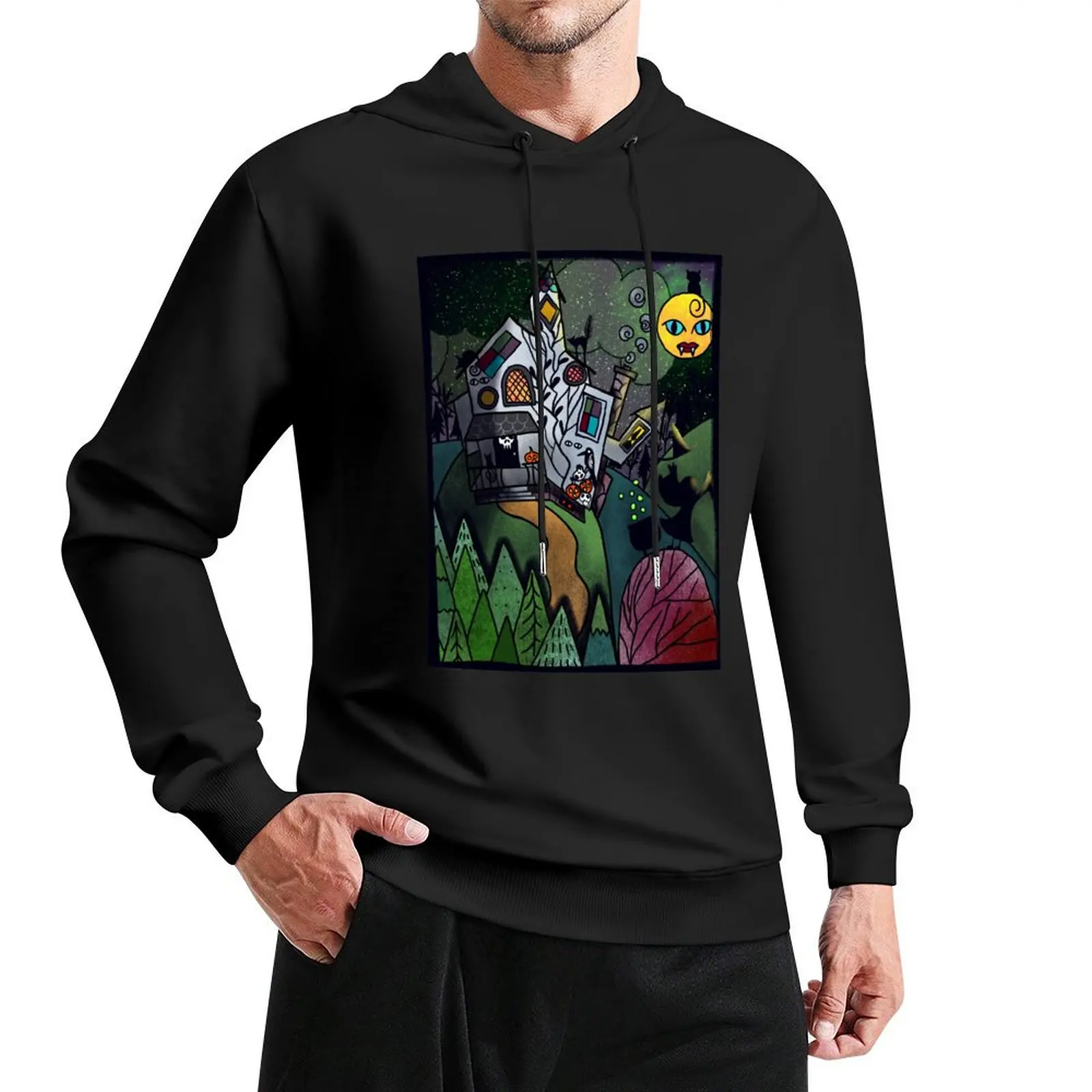 

Beautiful Vibey Witch House on a Hill Pullover Hoodie men clothing mens clothes autumn jacket men hoodies and sweatshirts new