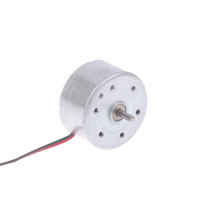 RF-300EA-1D390 DC 1.5V 3V 5V 6V 7250RPM Mini Mute 24mm Round Spindle Motor Precious Metal Brush Engine DIY Solar Power Toy Model