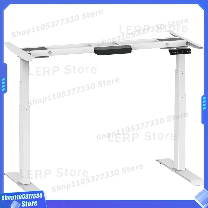 Dual Motor Electric Standing Desk 3 Stage Height Adjustable Sit Stand Workstation with Memory Function Silent Lifting System