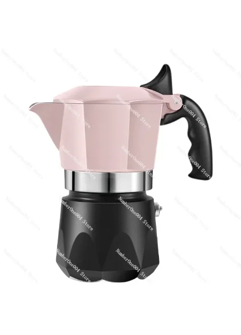 Pink Double Valve Mocha Pot Italian Coffee Pot Home Hand Coffee Maker