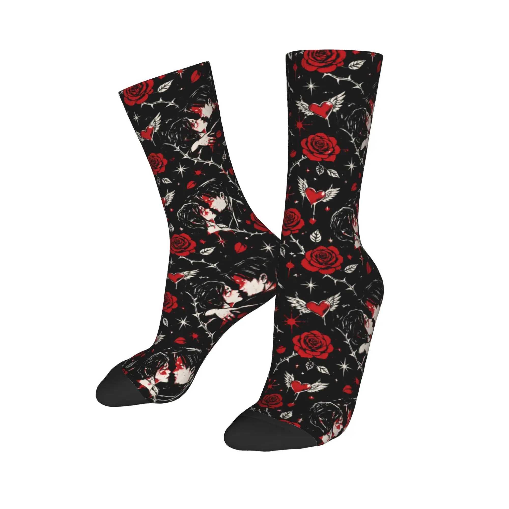 MY CHEMICAL ROMANCE THREE CHEERS FOR SWEET REVENGE Stockings  Custom Leisure Socks Autumn Anti-Slip Socks Men Breathable Socks