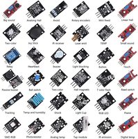 37 in 1 Sensors Assortment Kit,37 Sensor Modules Starter Kit Robot Projects Starter Kits for Arduino Raspberry Pi 4 Pi 3,3B+