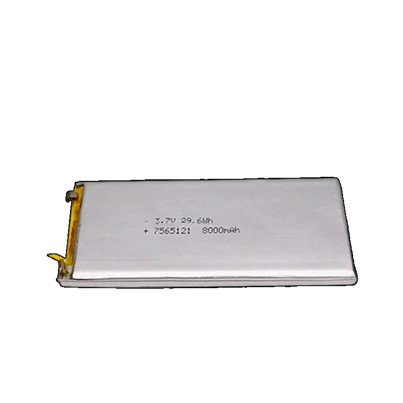 5PCS 7565121 3.7V 8000mAh Battery for Tablet Pc MID Panel E-Book Power Bank Portable