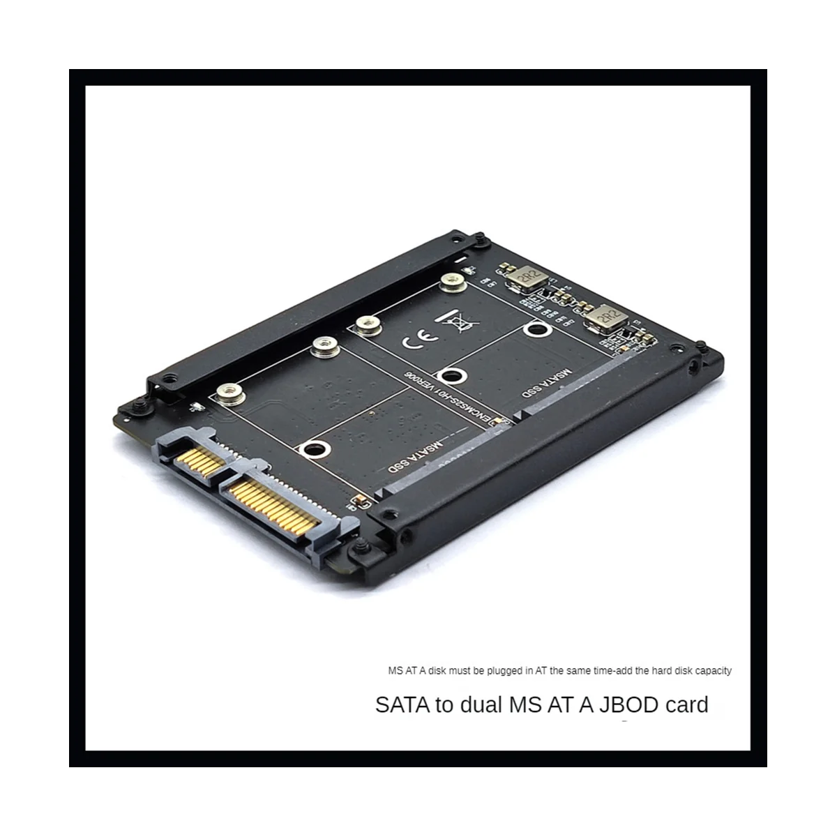 MSATA to SATA3 Adapter Card MSATA to SATA Card MINI SATA SSD Solid State Drive to 6G Interface Conversion Card Adapter