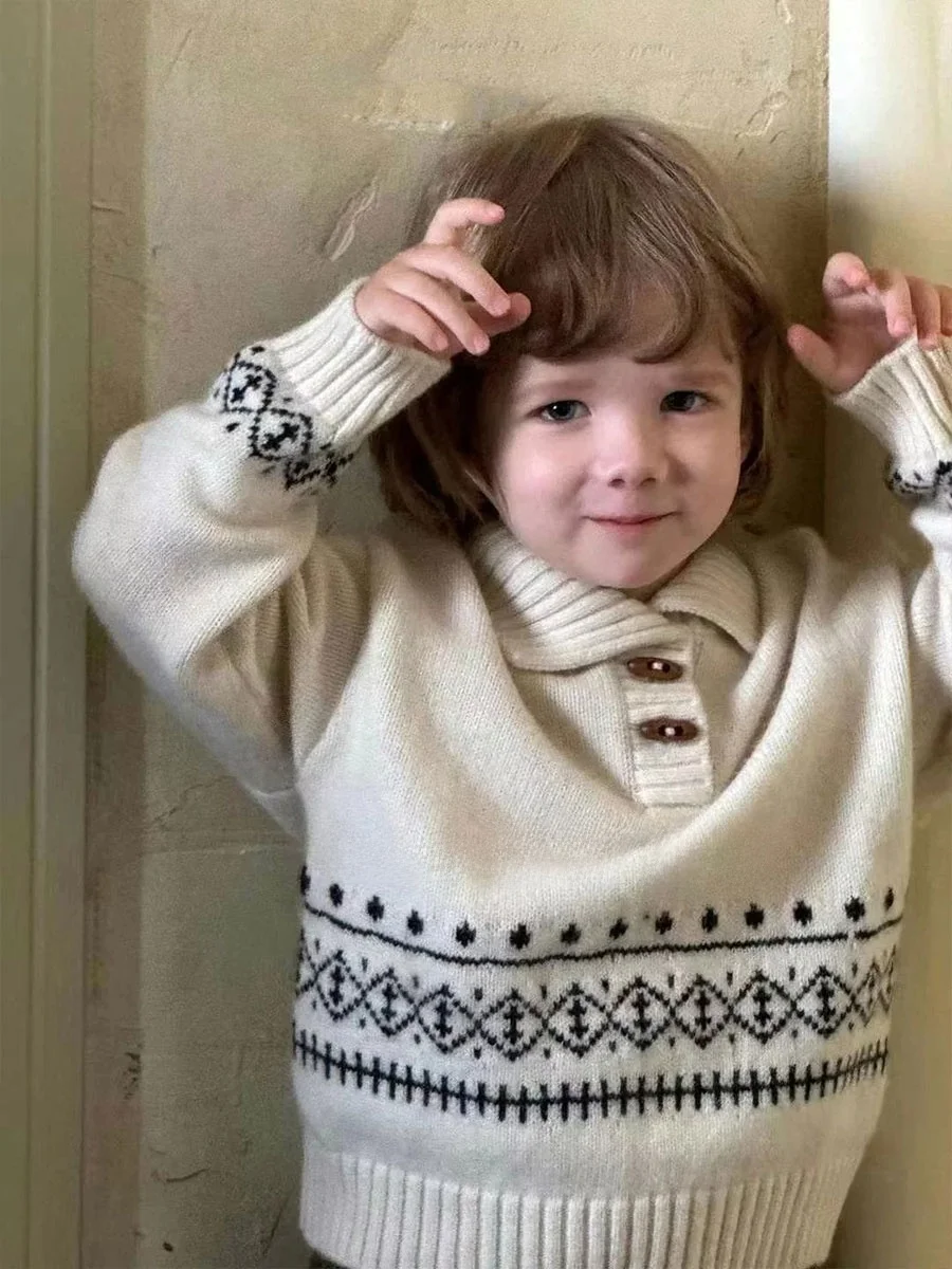 thickened-knitted-boys-sweater-stand-collar-base-shirt-baby-fashion-top-trendy-winter-clothes-children's-fashionable-innerwear