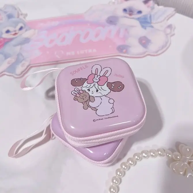 

Kawaii Mikko Storage Bag Data Cable Accessory Bag Student Anime Cartoon Cute Coin Purse Mini Bags Pendant Girls Gifts Toys