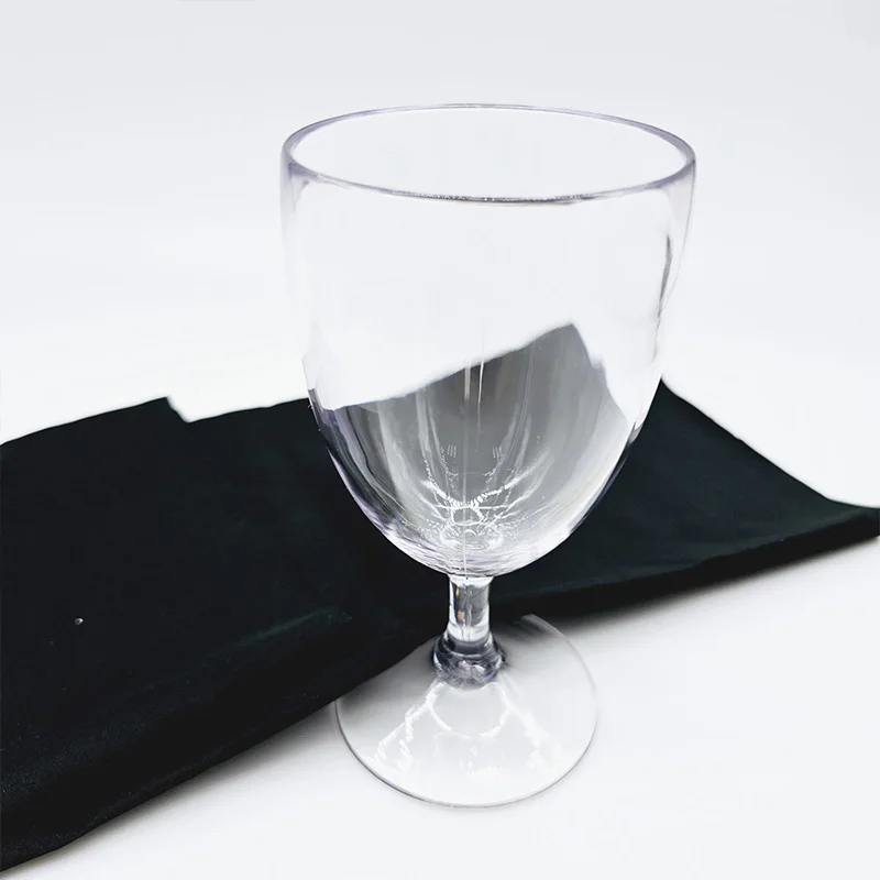 Floating Wine Glass Magic Trick Goblet Levitation Black Silk Cloth Stage Show Wedding Party Illusion Magic Prop  ﻿