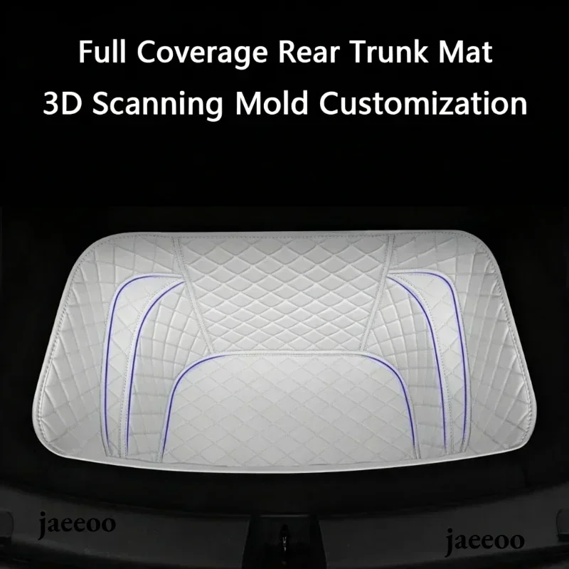 Front Cargo Liner für Tesla Model Y Juniper Model YL 2026 2025 Vollständig abdeckende Lederschutzmatte Innenraumdekoration Autofußmatte – Detail 1