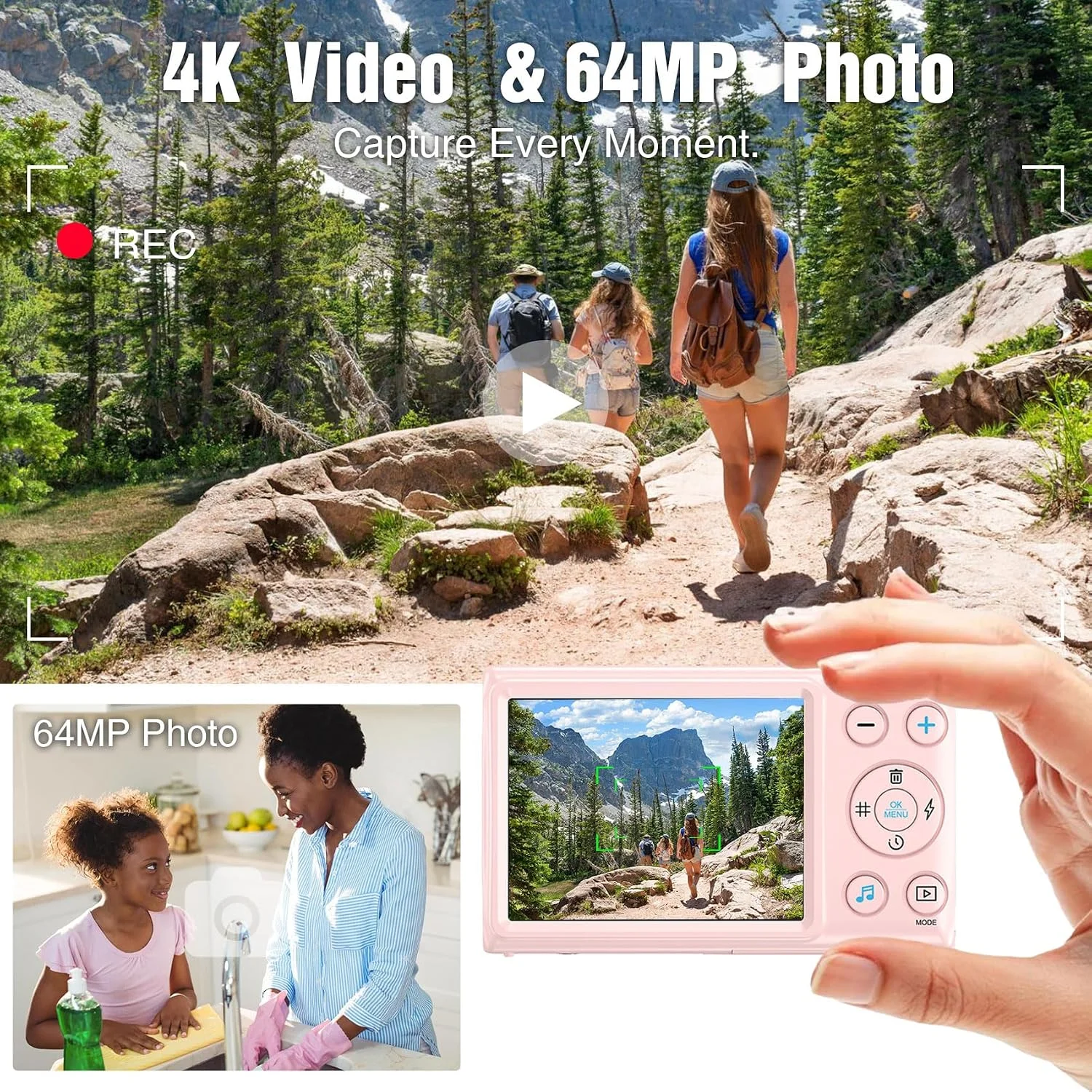 Fotocamera Digitale KOMERY 4K  - Kids Physical Education Videos recensione e prezzo