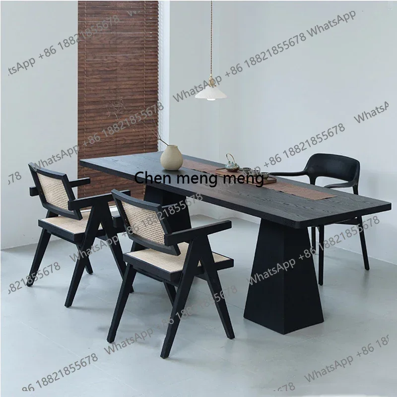 Modern Nordic Dining Table Black Camping Italian Mobile Office Storage Dining Table Outdoor Serving Salon Wood Muebles urniture